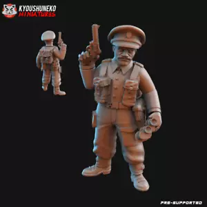 Capitano dell'esercito britannico, Wargames storico soldato britannico militare seconda guerra mondiale miniatura - Foto 1 di 1