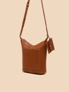 White Stuff Women's Fern Leather Crossbody - Picture 1 of 5