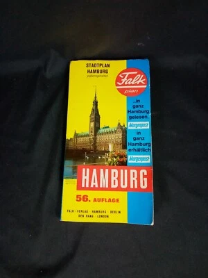 Munchen Germany Olympia Map Falk Plan 1972 Fold Out Street Map/Book - Image 1 of 4