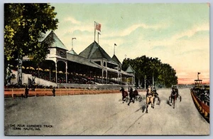 K24/ Terre Haute Indiana Postcard c1910 Harness Horse Race Track Stands 501 - Bild 1 von 2