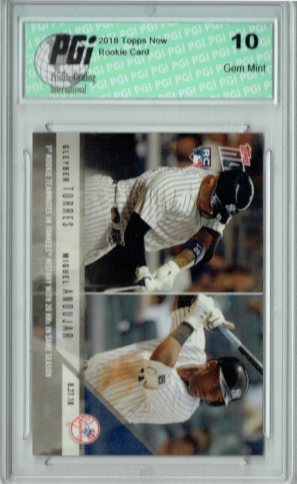 Gleyber Torres Miguel Andujar 2018 Topps Now #648 1 of 2529 Rookie Card PGI 10 - Image 1 of 1
