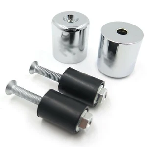 Barra de aluminio cromado para SUZUKI GSX1300R HAYABUSA 1999-2016 extremos de goma - Imagen 1 de 4
