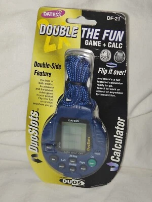 DATEXX DOUBLE SIDED CALCULATOR SLOTS & CALCULATOR DF-21  NEW SEALED HTF VINTAGE - Image 1 of 4