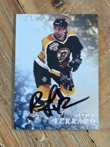 1998-99 Be a Player #161 Peter Ferraro Auto Boston Bruins - Picture 1 of 6