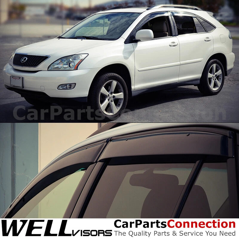 WellVisors 窗帘 2004 - 2009 适用于雷克萨斯 RX330 RX350 RX400h 偏转器 — 第 1/4 张图片