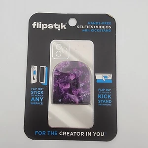 Flipstik Defy Gravity Cell Phone Stick and Stand - Amethyst - Picture 1 of 2