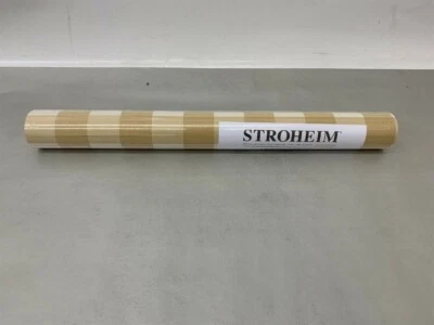 New Stroheim Charles Faudree Biron Check/Soft Gold Double Roll Wallpaper 56sq.ft - Image 1 of 4