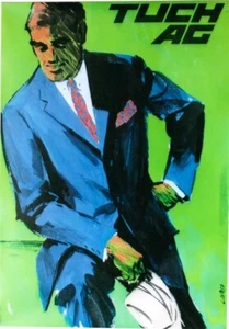 Original vintage poster TUCH AG SWISS MEN'S FASHION 1964 - Picture 1 of 1