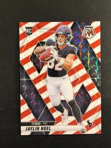 2025 Mosaic Jaylin Noel RC #373 Red & White Stripe Prizm Texans Rookie - Picture 1 of 2