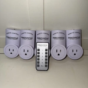 Innovative HomeGoods Wireless Remote Outlets - 5 Receivers/w remote control - Picture 1 of 7