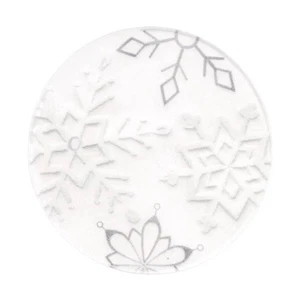 Origami Owl CLEAR CHRISTMAS SNOWFLAKE PLATE For LARGE Living Locket - Picture 1 of 3