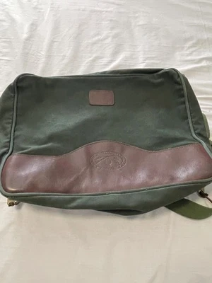 Bolso de Viaje Orvis Battenkill De Colección Lona Cuero Borde Lona Hecho en EE. UU. Foto 1 de 4