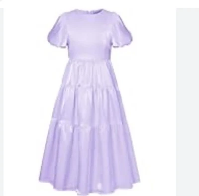 Vestido Grace Karin Manga Abullonada Lavanda Forrado Vacaciones Niñas Talla 8Y Nuevo con Etiquetas Foto 1 de 4