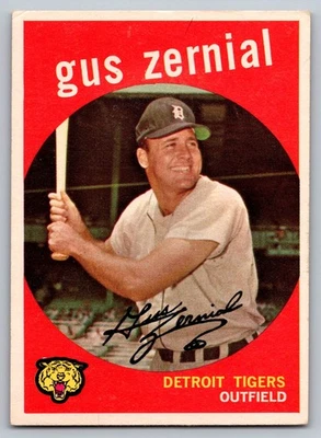 1959 Topps #409 Gus Zernial Detroit Tigers Foto 1 de 3
