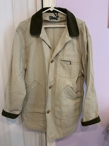 Vintage LL Bean Original Cotton Chore Coat 80’s Duck Canvas L/XL See Mrmts USA - Bild 1 von 14