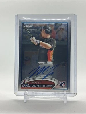 2012 Topps Chrome - Matt Dominguez #159 Rookie Autographs (AU) - Image 1 of 2