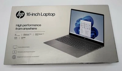 HP Pavilion Laptop 16" WUXGA IPS Ryzen 7 8840U 8GB RAM 512GB SSD - Meteor Silver - Image 1 of 4