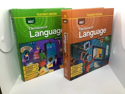 ELEMENTS OF LANGUAGE, GRADE 12, 5th and 6th COURSE,  By Irvin Odell Vacca Hobbs - Image 1 of 4