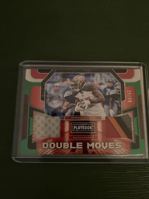 2020 Panini Playbook - Double Moves Relics Chris Godwin #DM-CG Green /49 (MEM) - Image 1 of 2