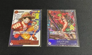 One Piece Card Luffy & Zoro ST21-014/015 SR Flagship Battle Promo Set JP Sealed - Picture 1 of 23