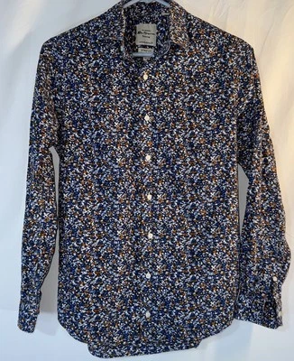 Ben Sherman Dress Shirt Men 14.5 32-33 Long Sleeve Collared Floral Skinny Fit - Изображение 1 из 4