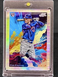 Pete Crow-Armstrong RARE ROOKIE RC COLOR BURST INVESTMENT CARD CUBS TOPPS MINT - Picture 1 of 3
