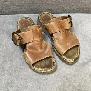 Fly London Womens Leather Sandals Brown UK Size 6 EU39 - Picture 1 of 9