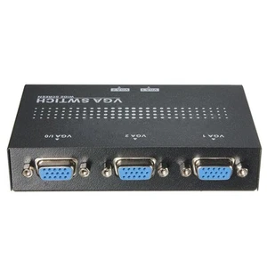 2 in 1 heraus SVGA VGA 2 PORTE ein Monitor Quellen Handschalter SPLITT2163 - Bild 1 von 5