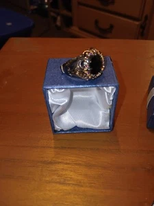 Brazilian Smoky Quartz Orissa Rhodolite Garnet 14 RG Over Sterling Silver Ring 9 - Picture 1 of 4