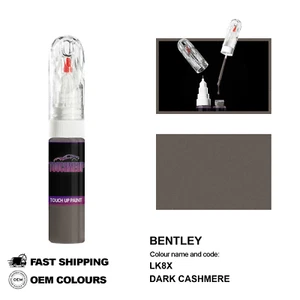 FOR BENTLEY DARK CASHMERE LK8X Touch Up Paint Pen Brush Fix Kit Scratch Chip Set - Picture 1 of 8