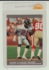 1991 FLEER ULTRA   DEION SANDERS   #150   ATLANTA FALCONS  FOOTBALL CARD - Picture 1 of 2