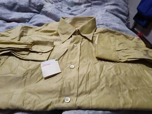 NEW TAGS ON BRIONI SHIRT XS ALL COTTON ITALY MADE $400 POCKET - Picture 1 of 2