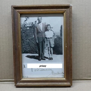 Foto mit Rahmen - König Umberto II und Vittorio Emanuele Di Savoia 1947 - Bild 1 von 3