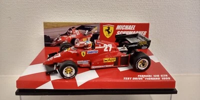 COLLEZIONE MICHAEL SCHUMACHER 1/43 FERRARI 126 C2B FIORANO TEST DRIVE 1999 - Immagine 1 di 4