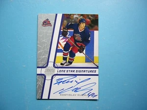 2002/03 TOPPS LONE STAR SIGNATURES CARD #LS-RK ROSTISLAV KLESLA AUTOGRAPH AUTO - Picture 1 of 2