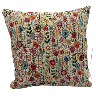 Kew Gardens Cushion Cover, Tapestry, Floral, Botanical, Cream, Various Sizes, - Image 1 of 4