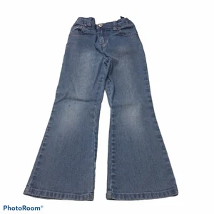 Arizona Jeans Co. Girls Jeans Size 5 Ajustable Waist Denium - Picture 1 of 6