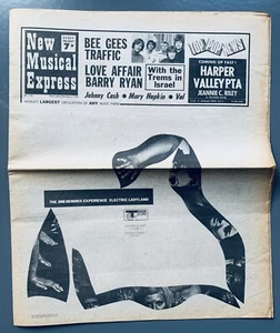 NME 1968 UK Magazine JIMI HENDRIX Electric Ladyland JOHNNY CASH Nina Simone - Afbeelding 1 van 5