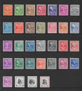 U.S. SCOTT 803 - 834 MNH SET - 1938 FIFTH BUREAU ISSUE (PRESIDENTS, PREXIES) - Picture 1 of 2