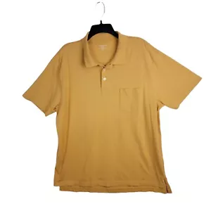 St Johns Bay Poloshirt Extra Large XL Senf Kurzarm Weich 100% Baumwolle Herren - Bild 1 von 10