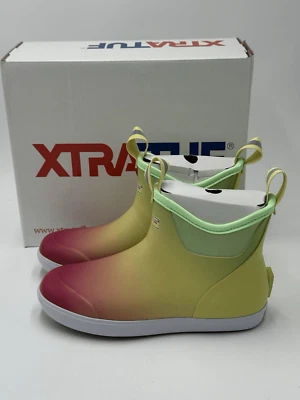 XTRATUF Women's Ankle Deck Boot Yellow Aurora New In Box Size 8 - Image 1 of 4