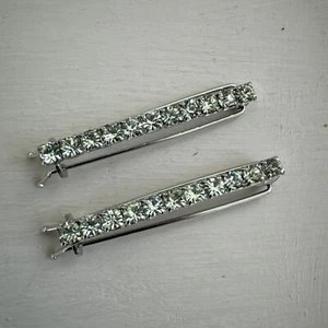 Vintage Strass Damen Glitzer Kristall Haarnadel Haarspangen - Bild 1 von 4