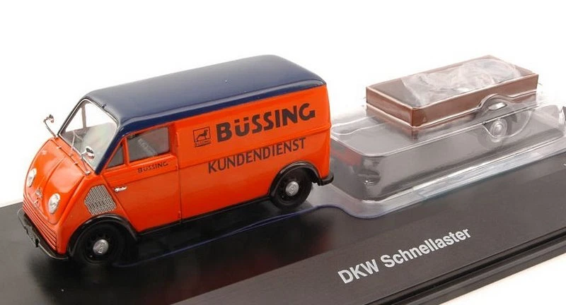 DKW Schnellaster Bussing Kundendienst with trailer 1:43 SCHUCO 2389 - Immagine 1 di 1