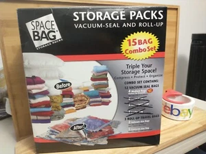 4 Storage packs vacuum seal medium size 2 travel bags medium 1 small please read - Picture 1 of 14