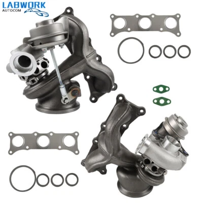 Twin Turbo Turbocharger For 2009-2015 BMW 335i xDrive L6 3.0L N54B30 TD03L4 Foto 1 de 4