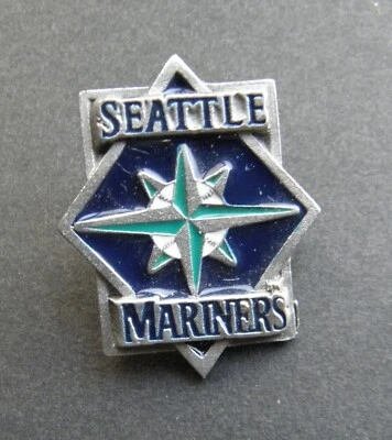 SEATTLE MARINERS MLB MAJOR LEAGUE BASEBALL LAPEL PIN 1 x 1.1 inches - Image 1 of 2