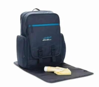 Bolsa de pañales Eddie Bauer Harbor mochila con protección antimicrobiana ultra fresca  Foto 1 de 4