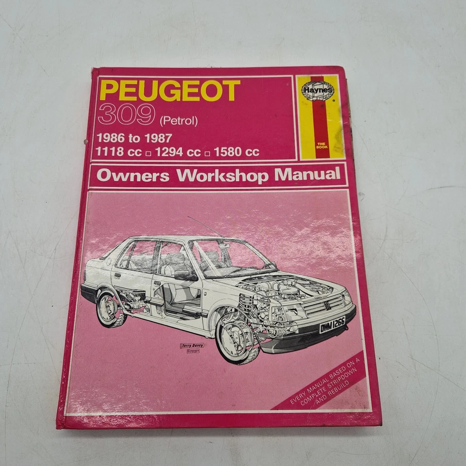 Peugeot 309 Petrol 1986 to 1987 Haynes Workshop Manual 1266 1118cc- 1580cc - Image 1 of 4