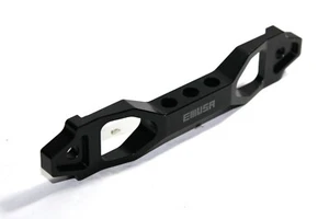 BILLET ALUMINUM CAR BATTERY TIE DOWN MOUNT BRACKET BRACE BAR 190MM BLACK - Picture 1 of 5