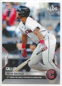 2022 Topps Now Oscar Gonzalez Call-Up #1071 Guardians 10th-Inning RBI PR: 778 - Picture 1 of 2